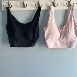 Danskin Laser cut Bras -2 pack size Large